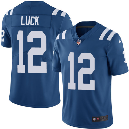 Indianapolis Colts 12 Limited Andrew Luck Royal Blue Nike NFL Home Youth JerseyVapor Untouchable jerseys